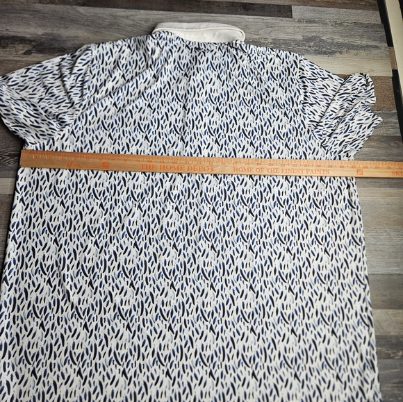 Greyson Men's Polo Shirt XXL Blue Feather Pattern Chenal Country Club Golf - Picture 10 of 11